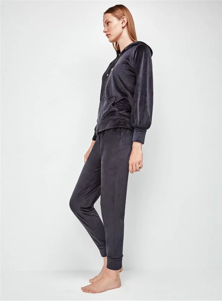 20065B/T CONJUNTO PIJAMA LARGO VELOUR
