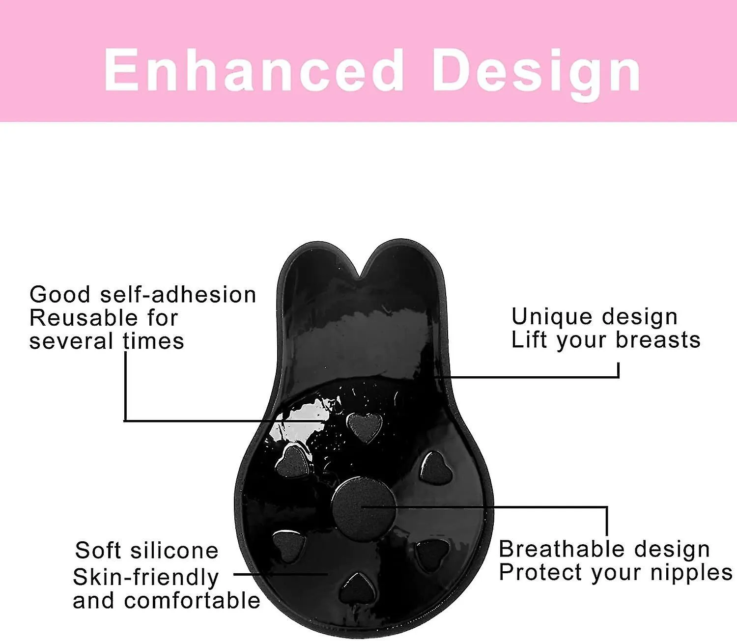 46 PAIRS ADHESIVE BRA INVISIBLE BRA STICKY BRA STRAPLESS BACKLESS BRA BREAST LIFT TAPE NIPPLE COVERS FOR WOMEN