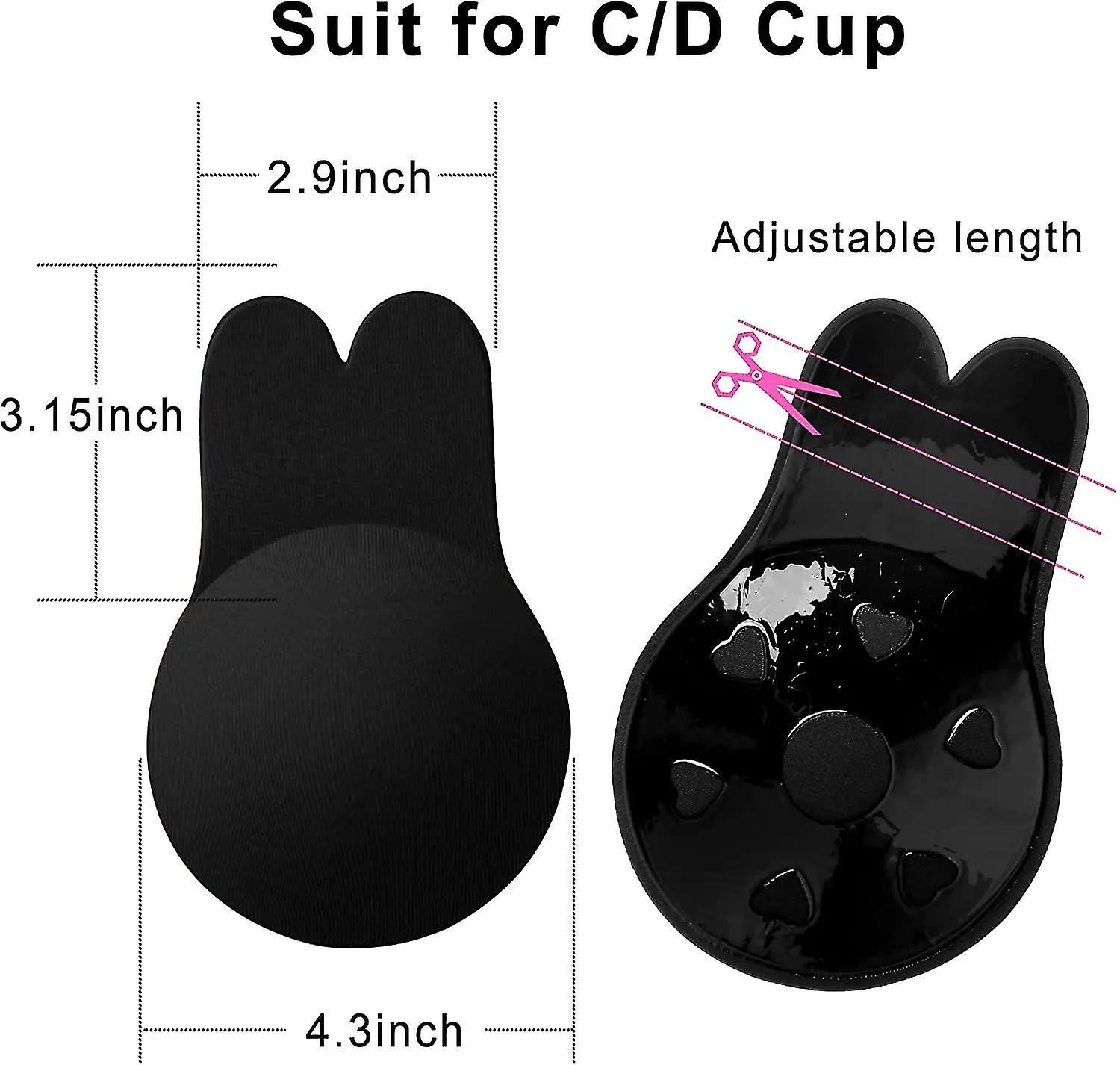 46 PAIRS ADHESIVE BRA INVISIBLE BRA STICKY BRA STRAPLESS BACKLESS BRA BREAST LIFT TAPE NIPPLE COVERS FOR WOMEN