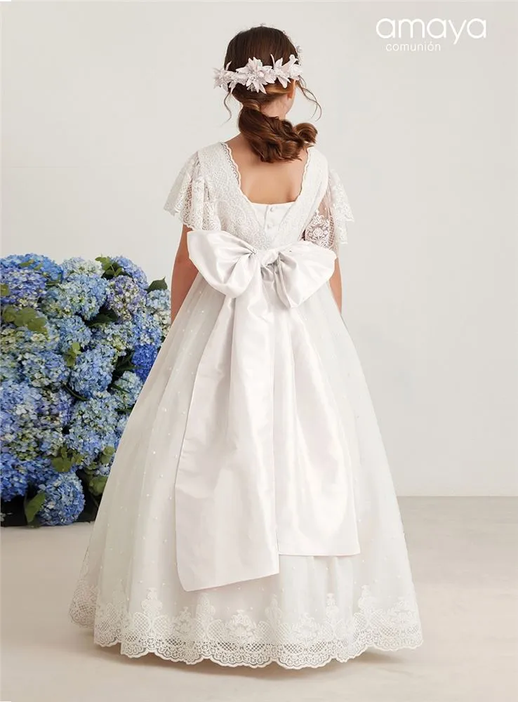 587016MDVESTIDO MC TUL BORDADO