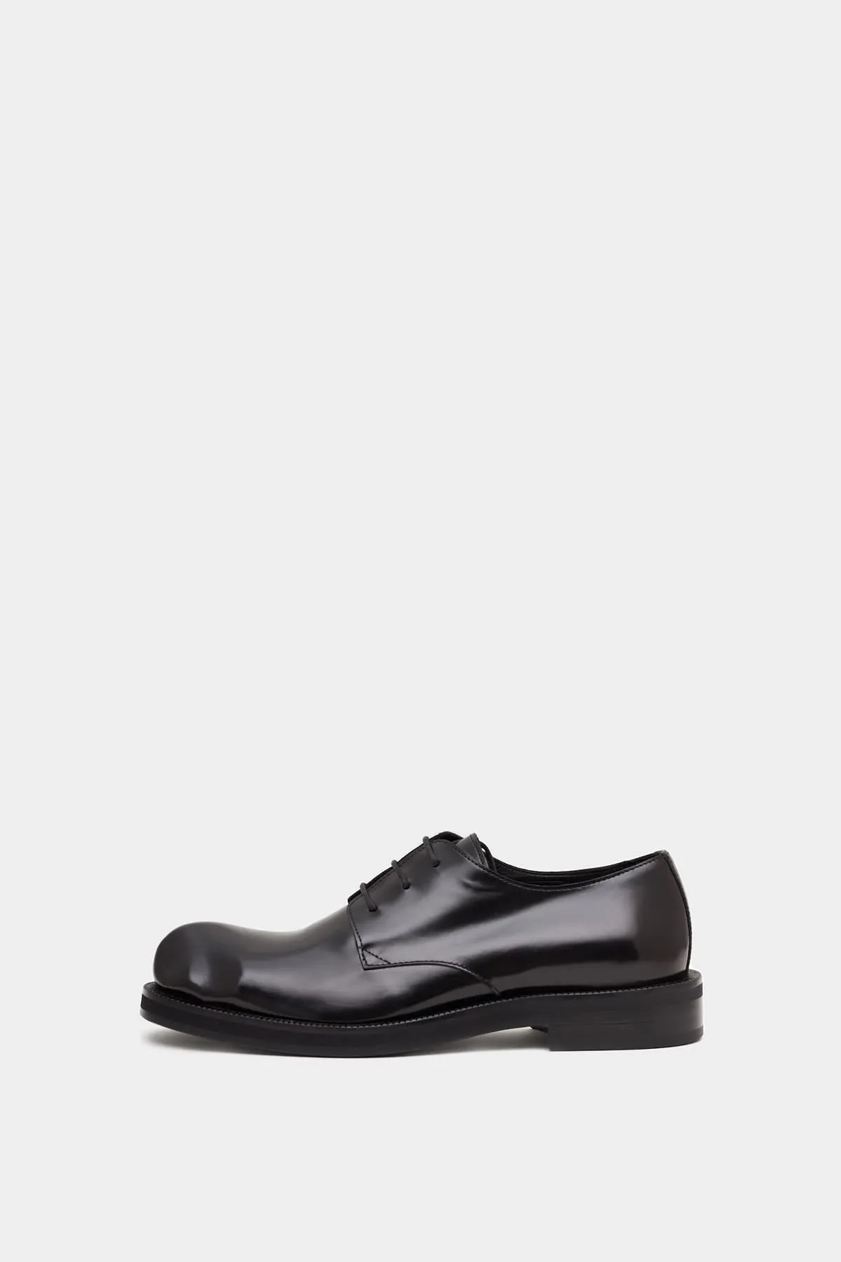 ACNE STUDIOS BLACK LEATHER DERBY SHOES