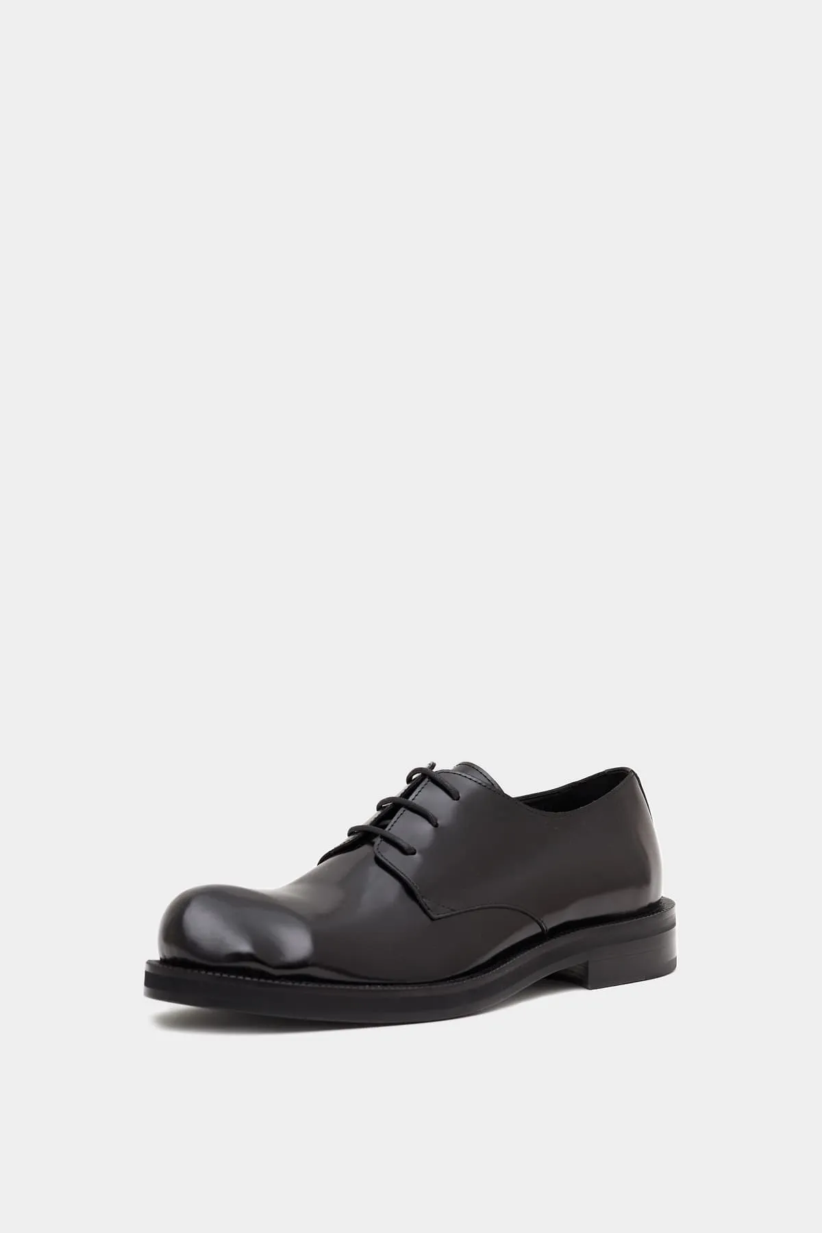 ACNE STUDIOS BLACK LEATHER DERBY SHOES