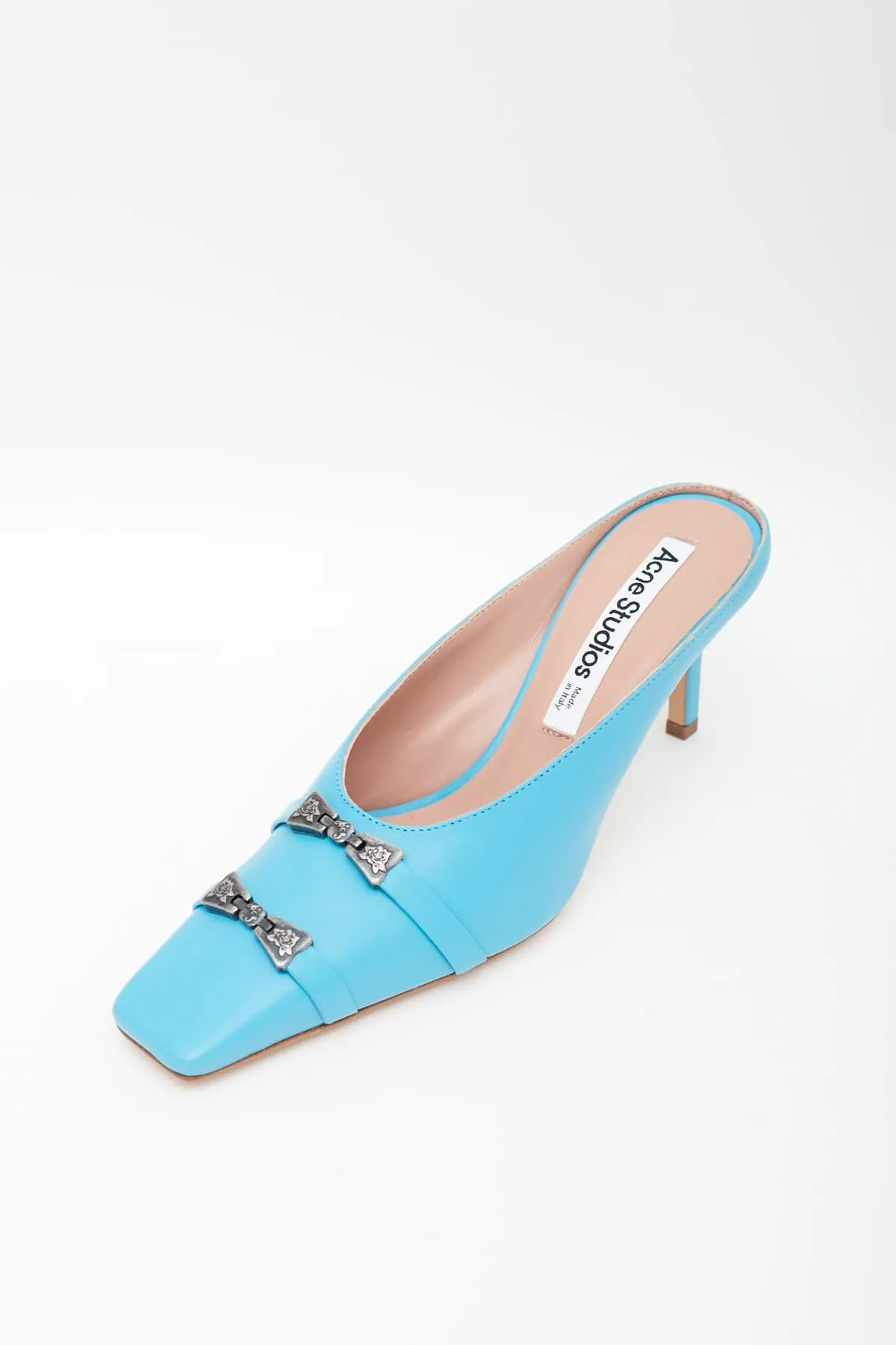 ACNE STUDIOS TUQUOISE MULE SHOES