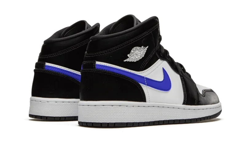 Air Jordan 1 Mid Black Racer Blue White