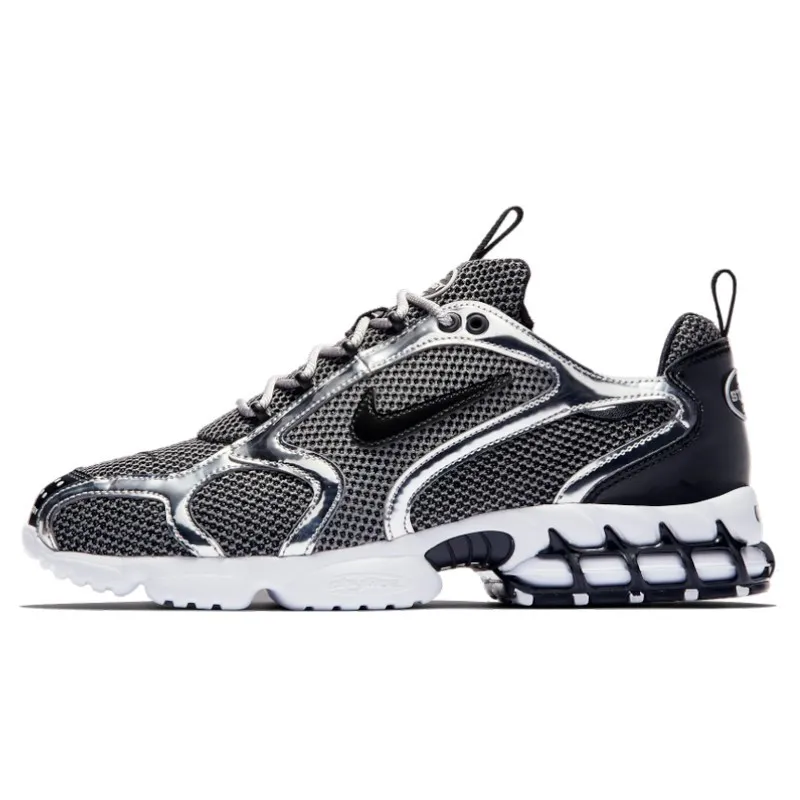Air Zoom Spiridon Caged 2 Stussy Pure Platinium