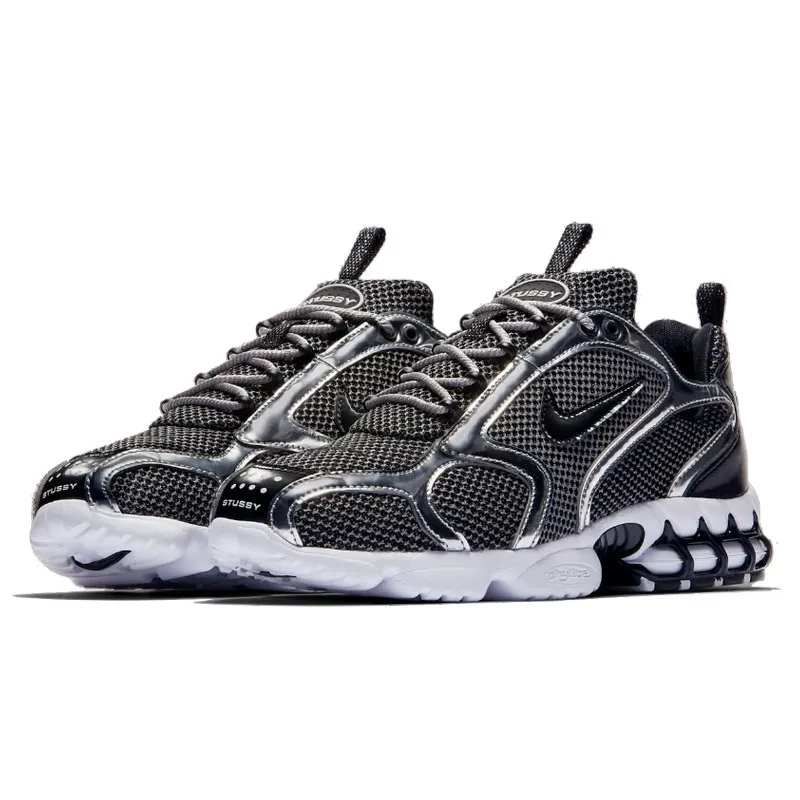 Air Zoom Spiridon Caged 2 Stussy Pure Platinium