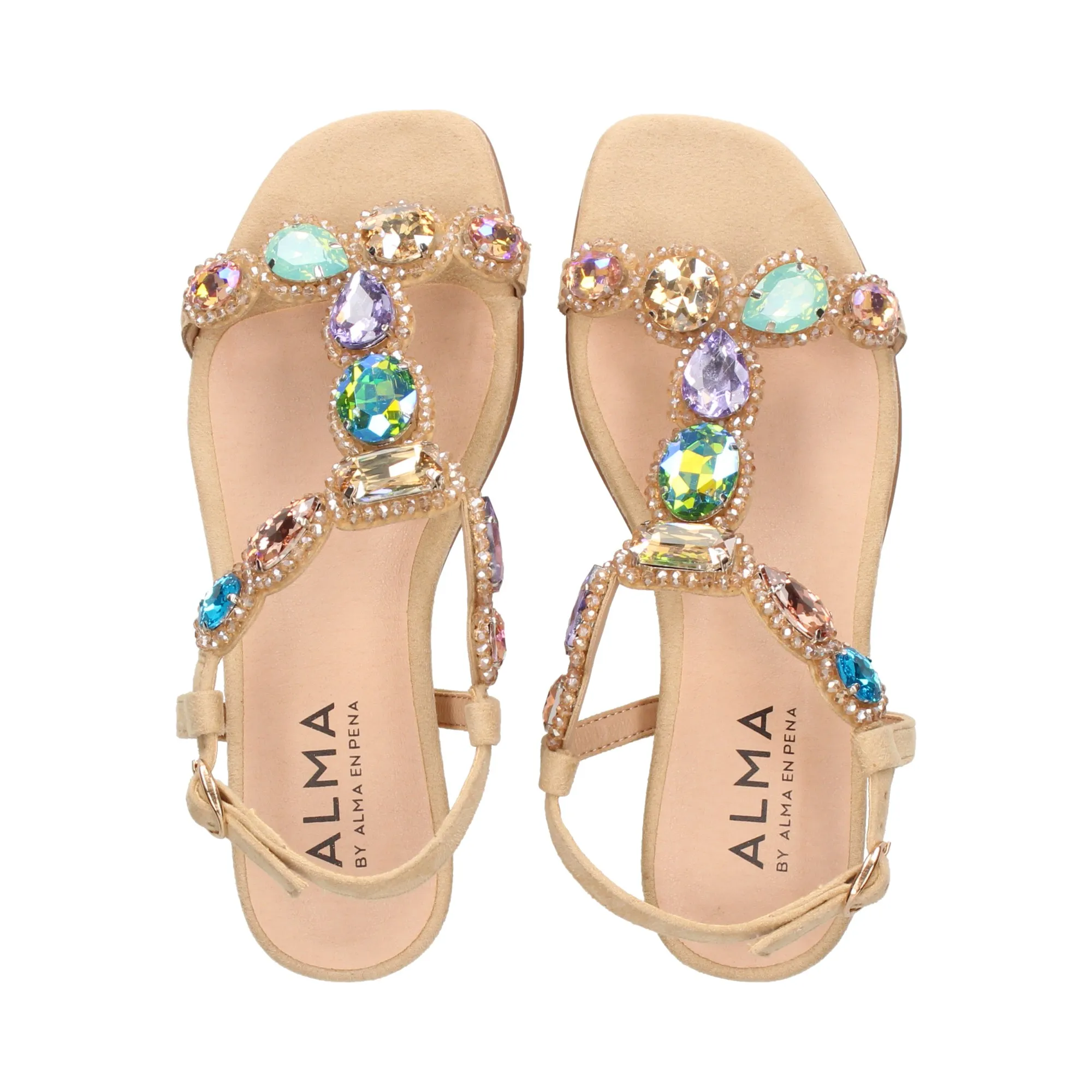 ALMA BLUE Sandalias cuña de Mujer V24AB2088