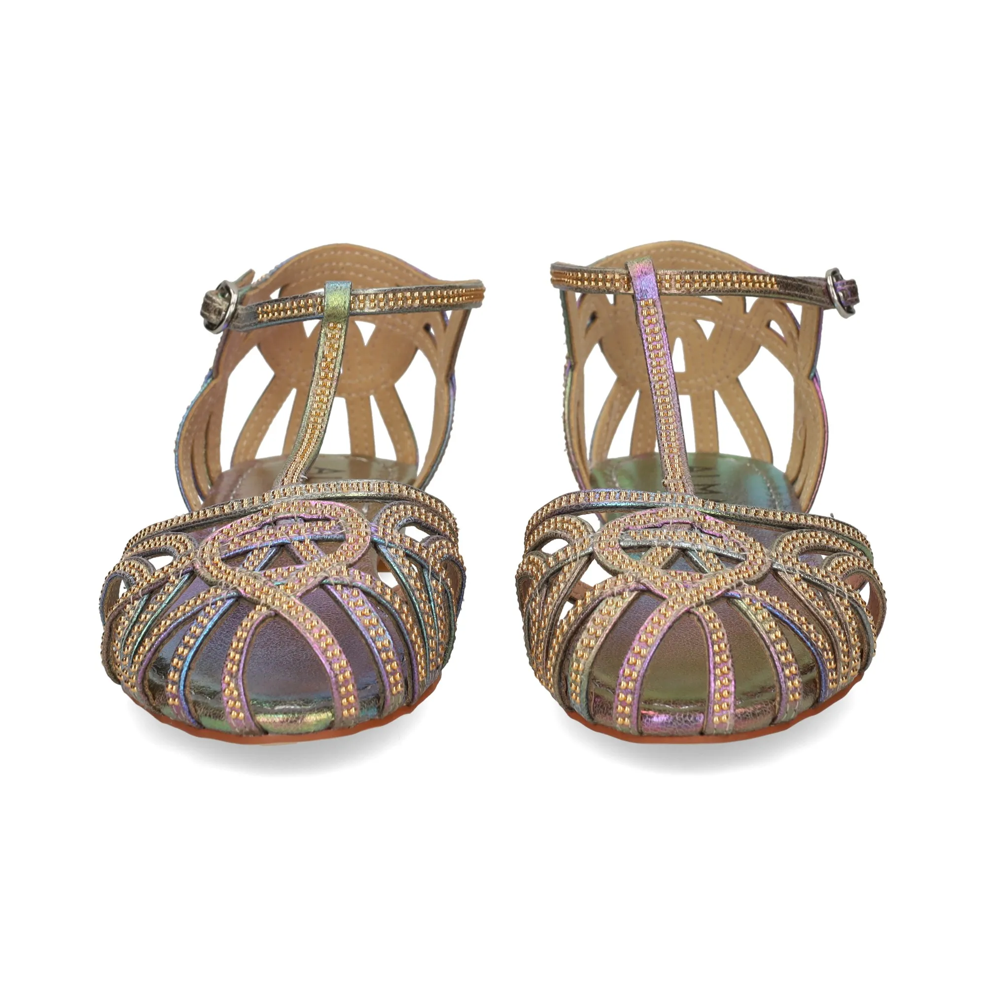 ALMA BLUE Zapatos planos de Mujer VERDE