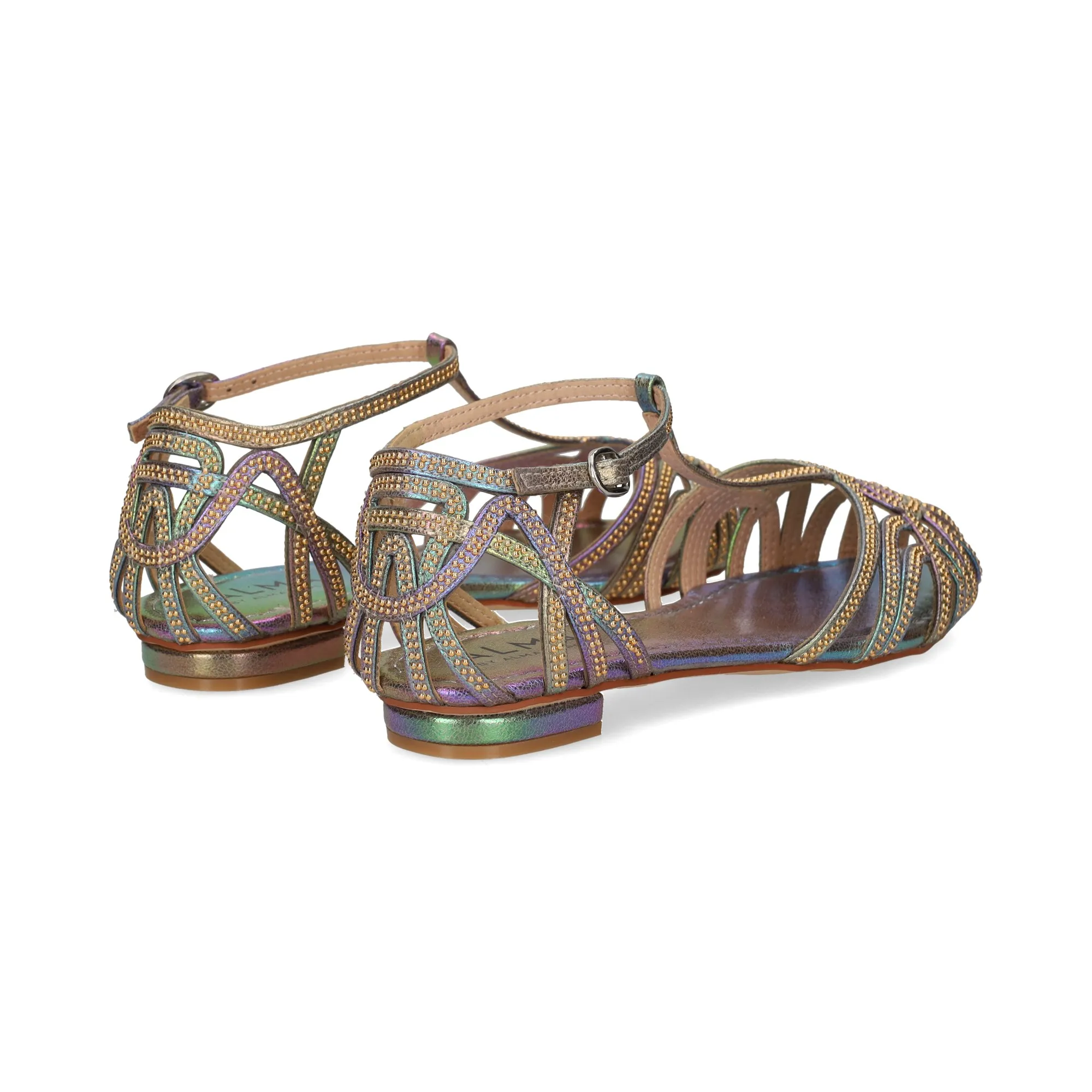 ALMA BLUE Zapatos planos de Mujer VERDE