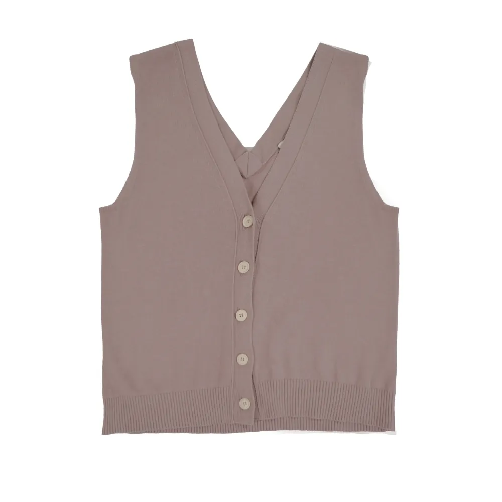 Alysi gilet cotton crepe donna 202409