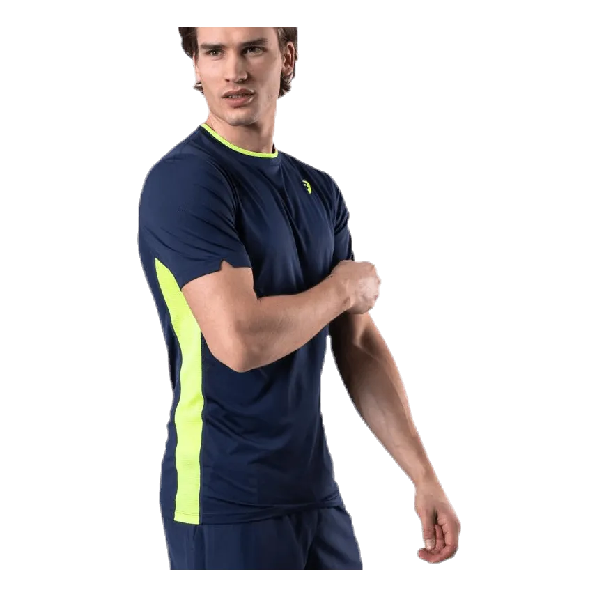 Asics Club SS Tee Blue/Yellow