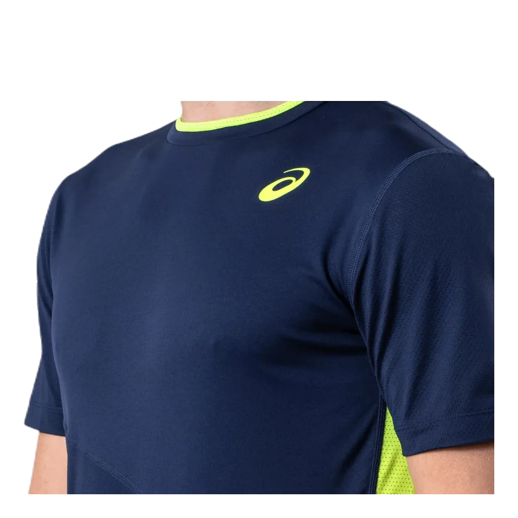 Asics Club SS Tee Blue/Yellow