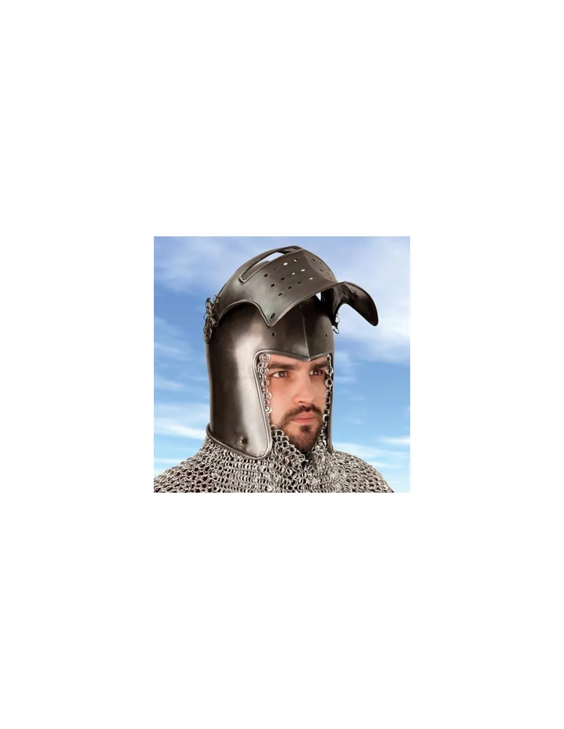 Bacinete medieval con visor, S. XV