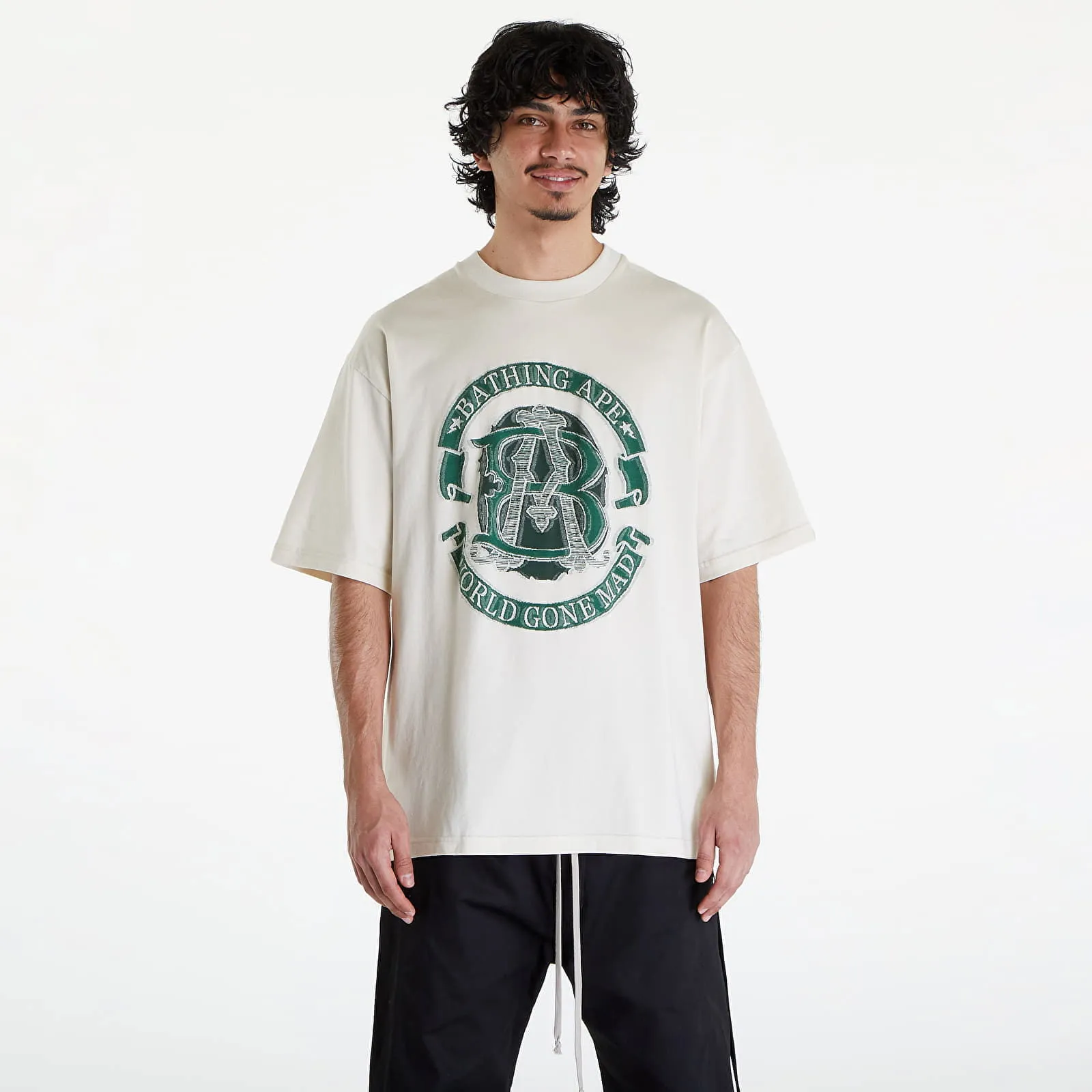 BAPE A BATHING APE Bape Ba Graphic Tee Ivory