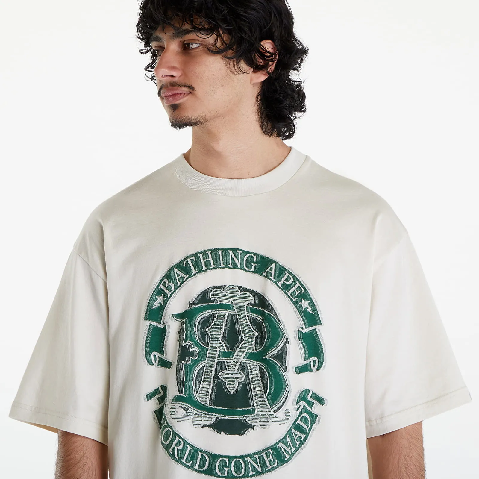 BAPE A BATHING APE Bape Ba Graphic Tee Ivory
