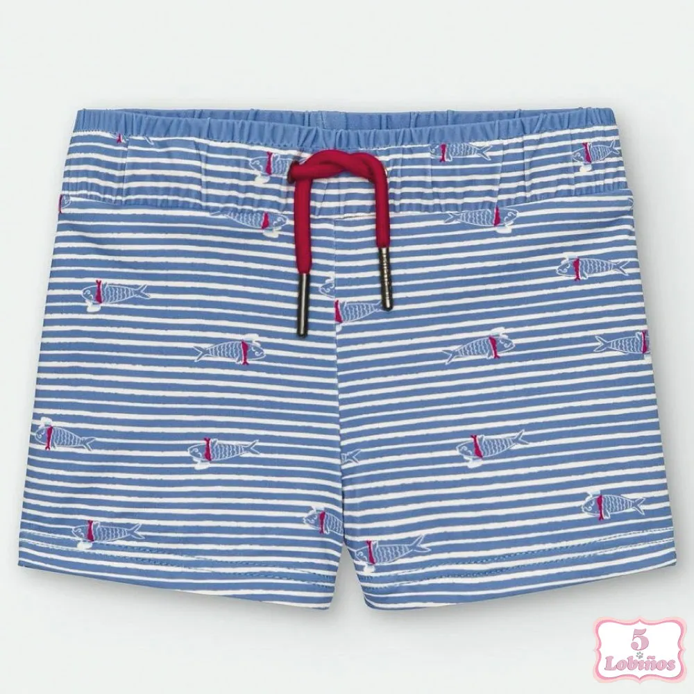 BAÑADOR BOXER NIÑO PECES