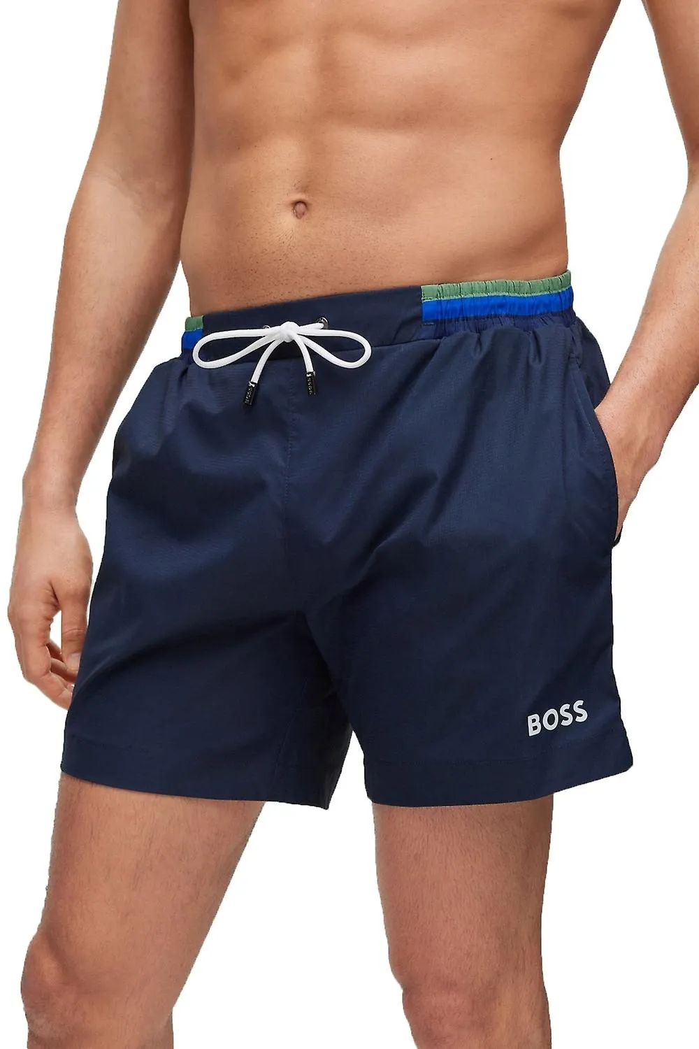 Bañador BOSS Swim Short Boss Atoll para hombre azul oscuro