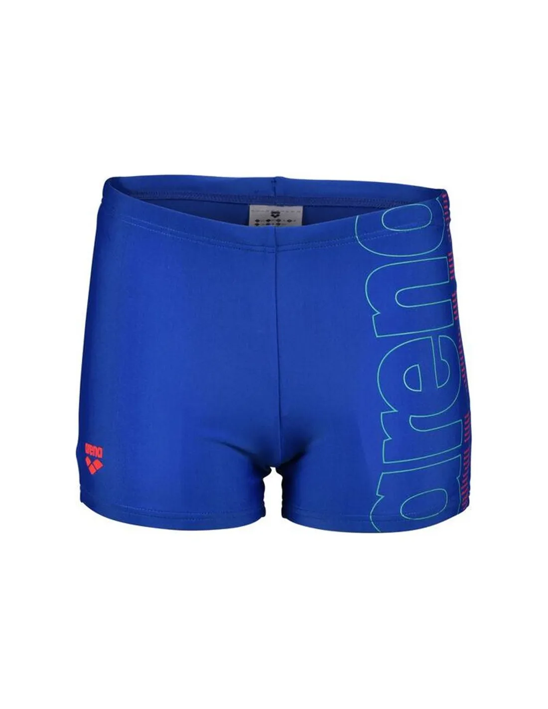 Bañador de Natación Arena Swim Short Graphic Royal/Fluo Red Infantil