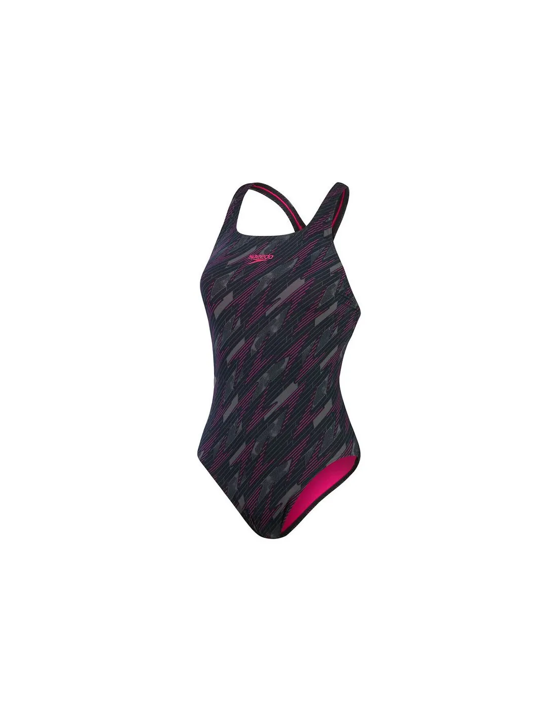 Bañador de natación Hyperboom Allover Medalist Mujer Rosa