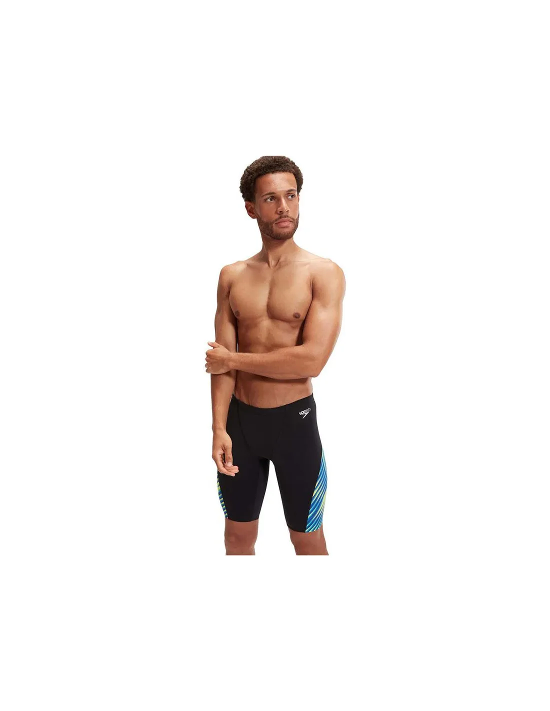 BAñADOR DE NATACIóN SPEEDO ALLOVER DIGI VCUT JAMMER HOMBRE NEGRO/COBALTO
