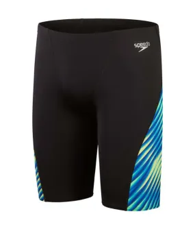 Bañador de Natación Speedo Allover Digi V-Cut Jammer Hombre Negro/Cobalto