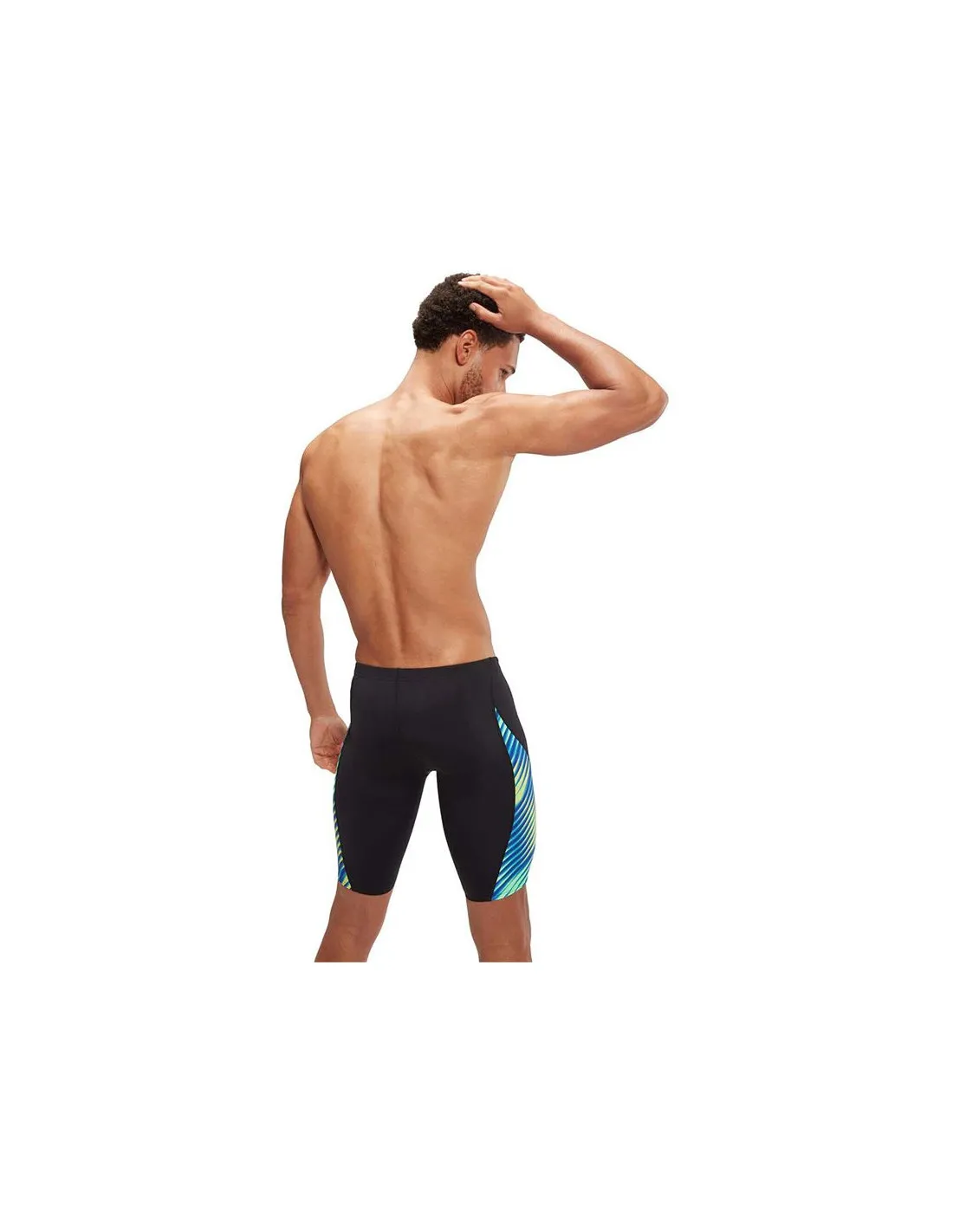 BAñADOR DE NATACIóN SPEEDO ALLOVER DIGI VCUT JAMMER HOMBRE NEGRO/COBALTO