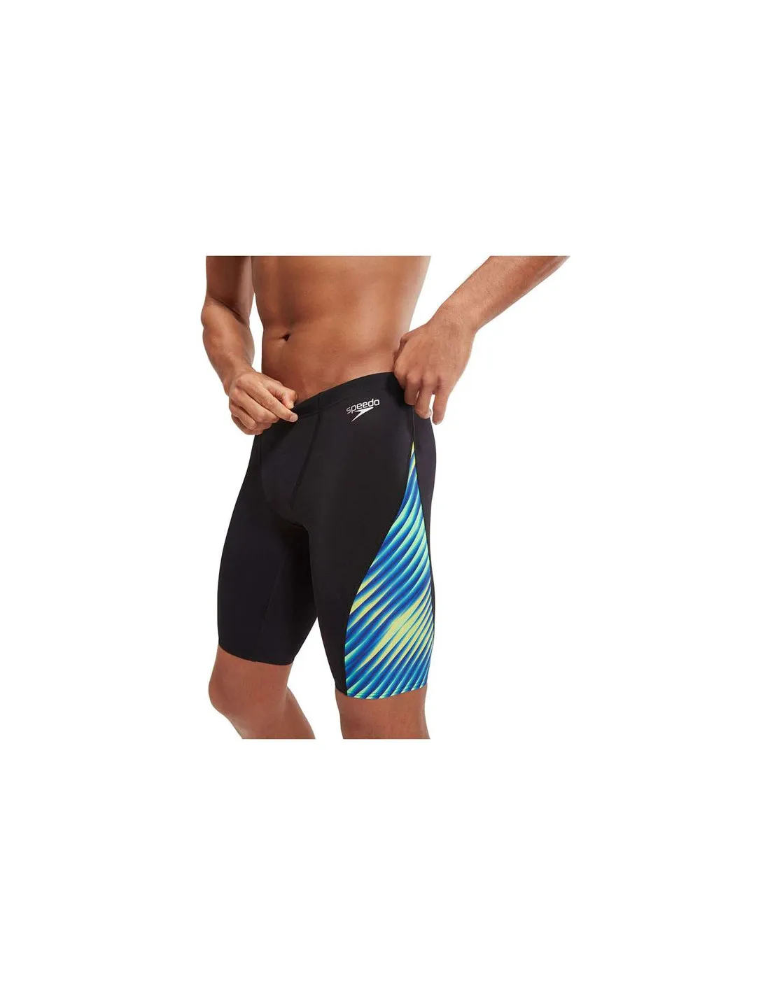 BAñADOR DE NATACIóN SPEEDO ALLOVER DIGI VCUT JAMMER HOMBRE NEGRO/COBALTO