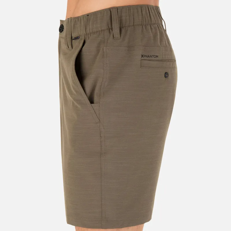Bermuda Hurley: Phantom Slub 34 Waistband 18 (Olive)