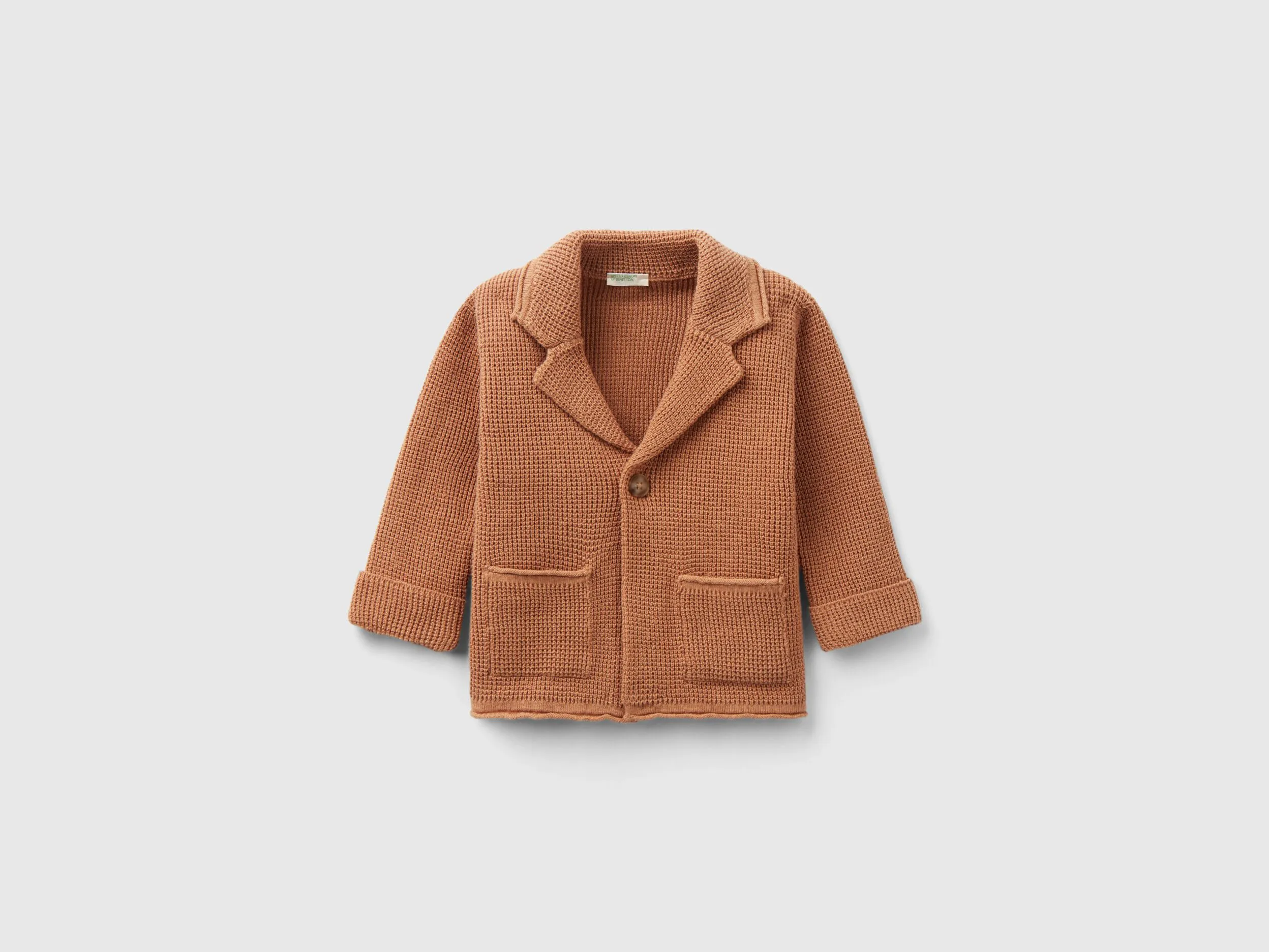 Blazer de lino mixto