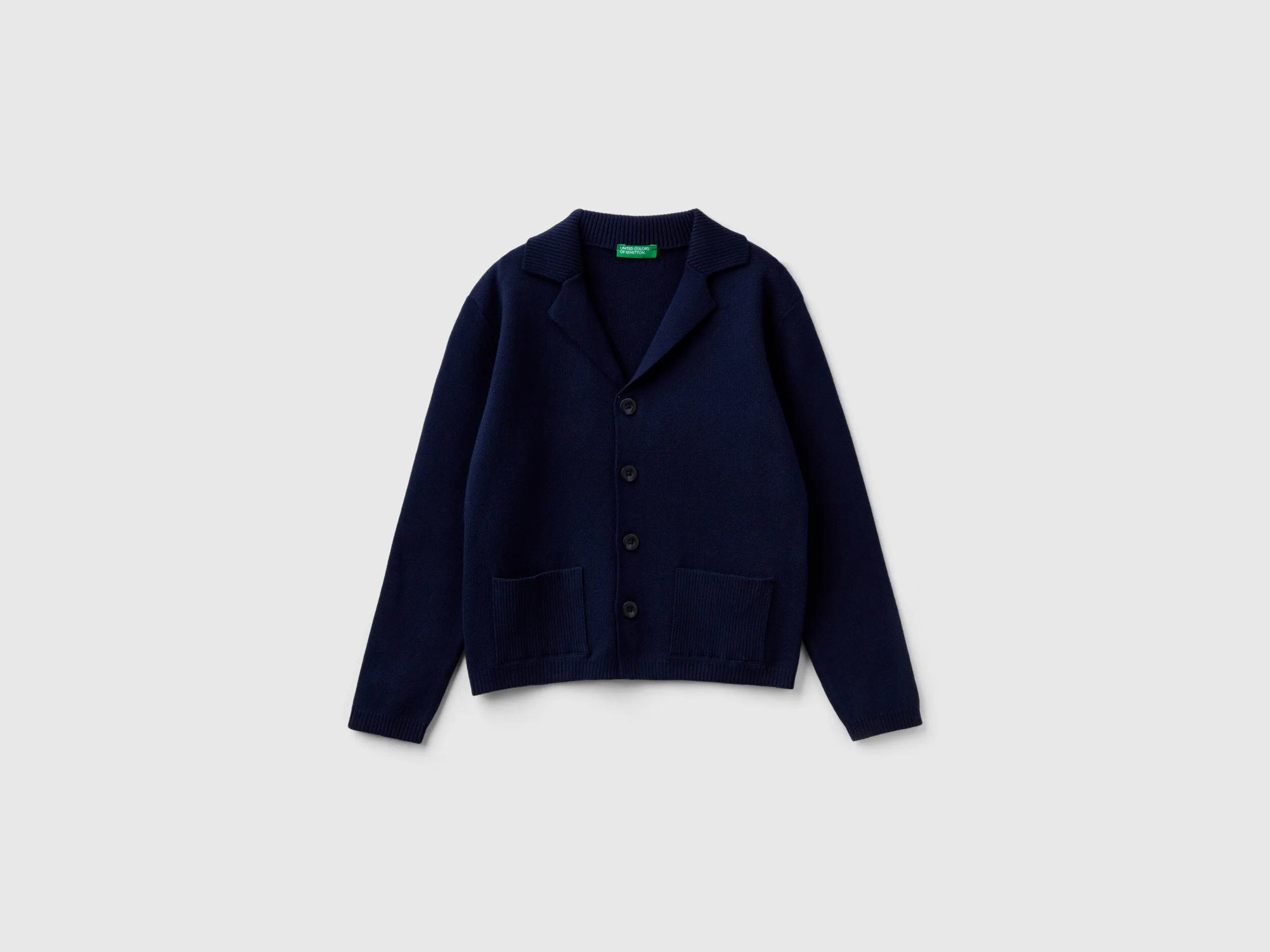 Blazer de punto con bolsillos