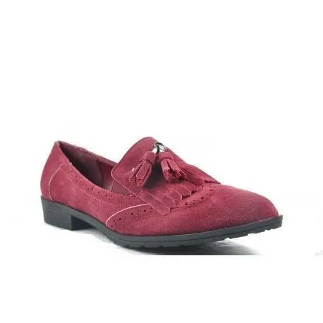Blucher mujer burdeos modelo Oxford