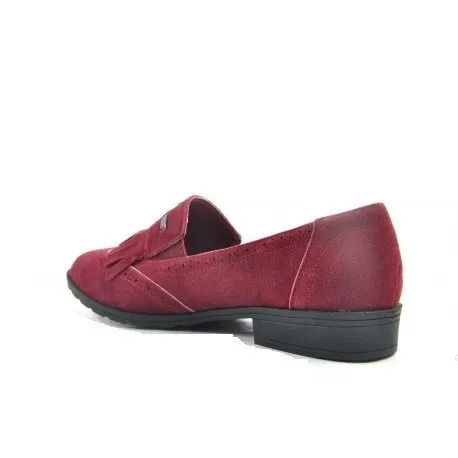 Blucher mujer burdeos modelo Oxford