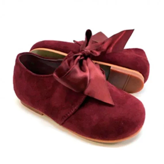 Blucher niña Lazo Burdeos