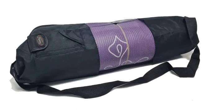 Bolsa de esterilla de yoga 'bodycoach' negra con malla