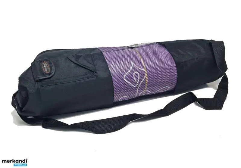 Bolsa de esterilla de yoga 'bodycoach' negra con malla