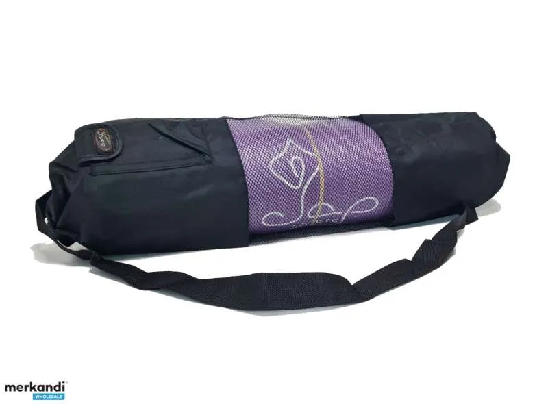 Bolsa de esterilla de yoga 'bodycoach' negra con malla