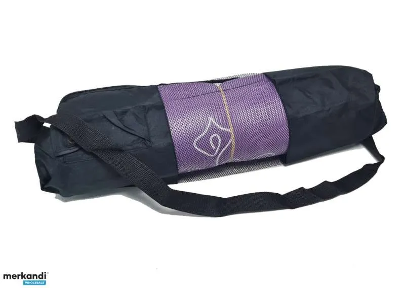 Bolsa de esterilla de yoga 'bodycoach' negra con malla