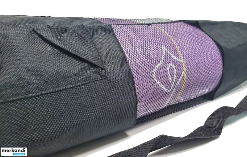 Bolsa de esterilla de yoga 'bodycoach' negra con malla
