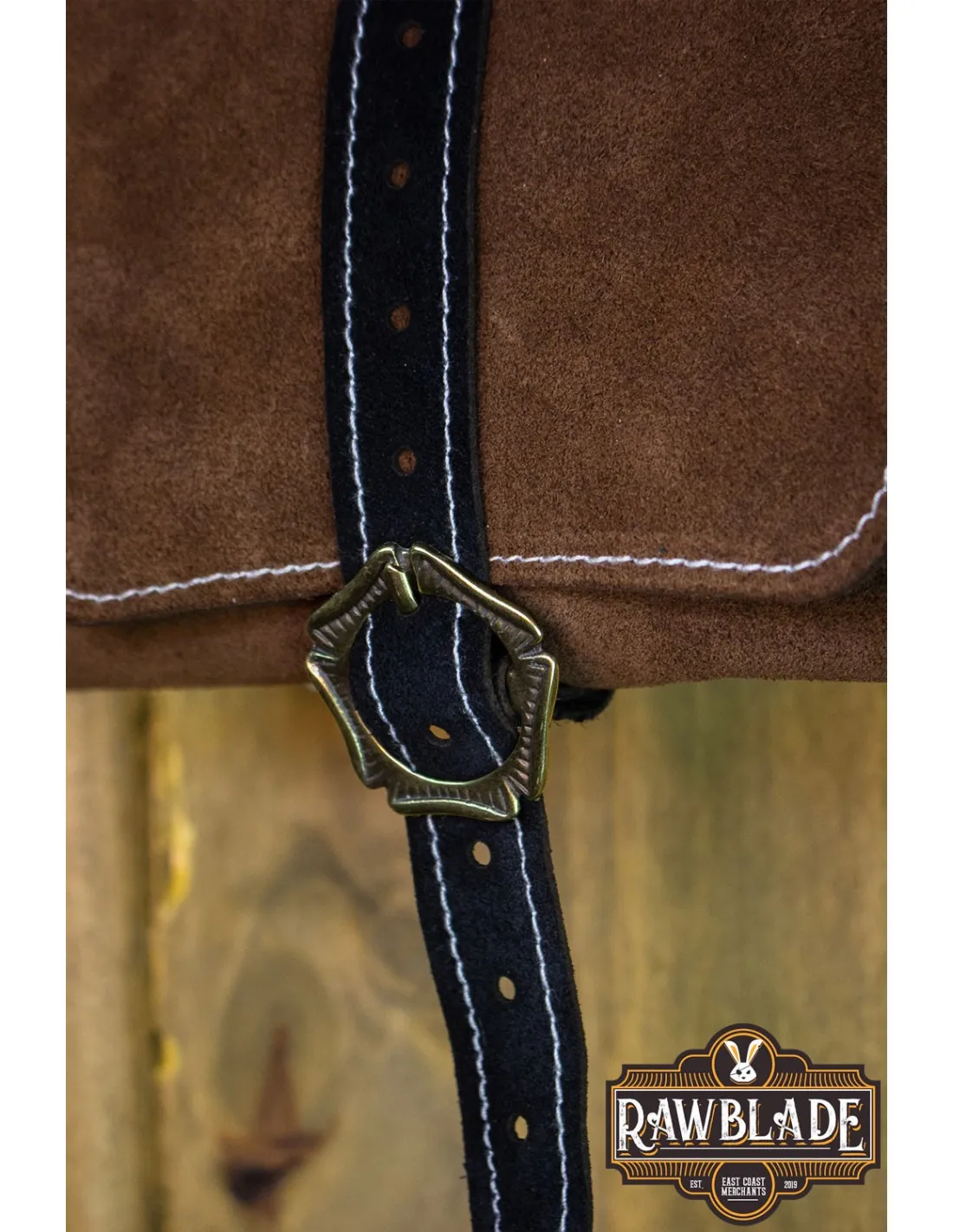 Bolsa medieval Morwen para cinturón, marrón