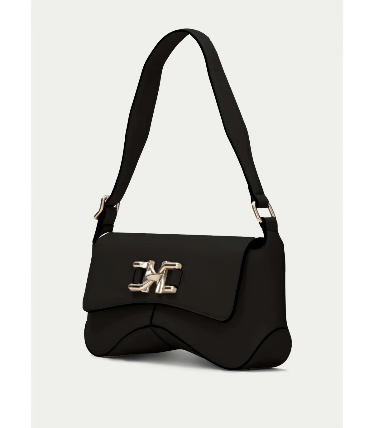 Bolso con adorno en color negro