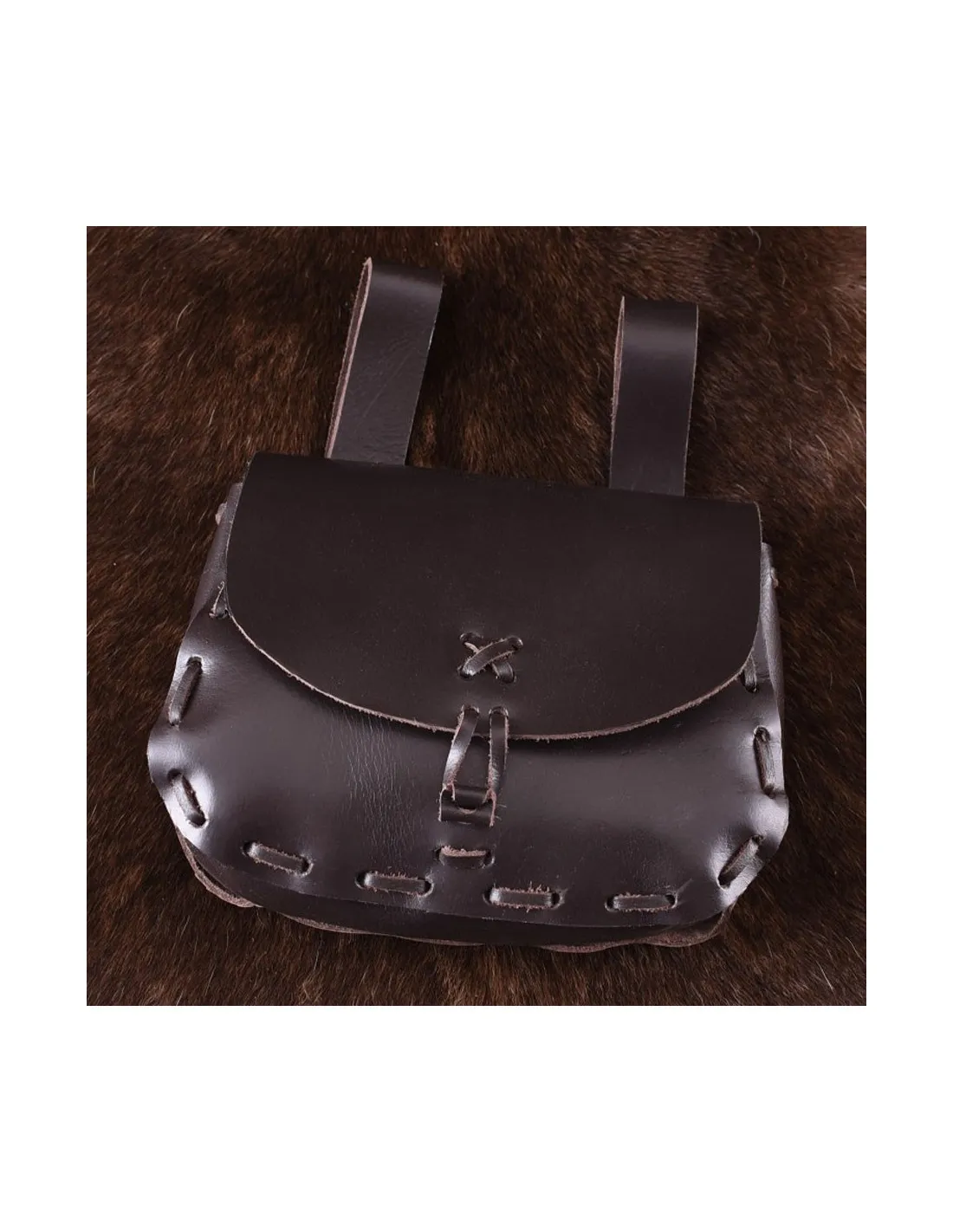 Bolso medieval en piel de vaca