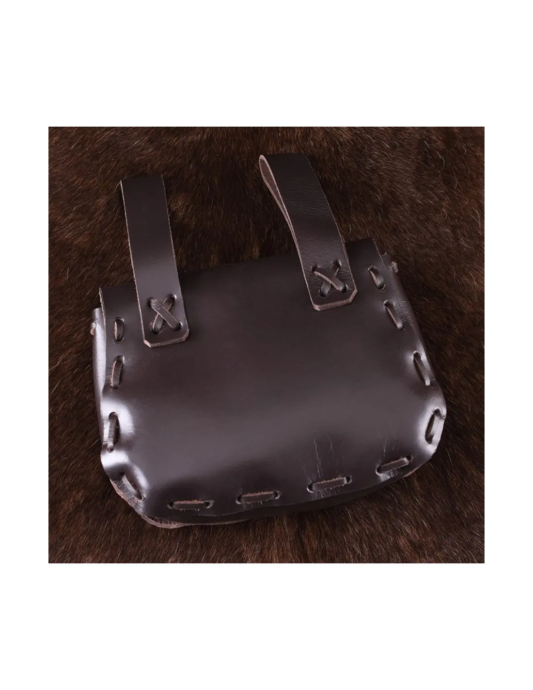 Bolso medieval en piel de vaca