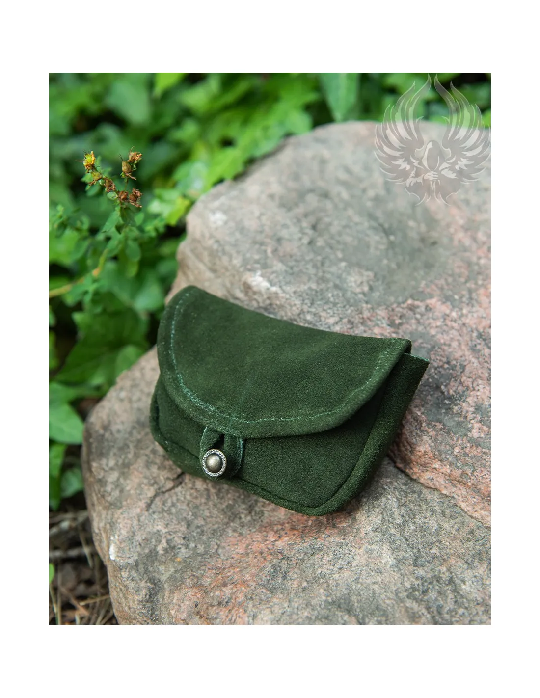 Bolso medieval pequeño modelo Rickar, verde