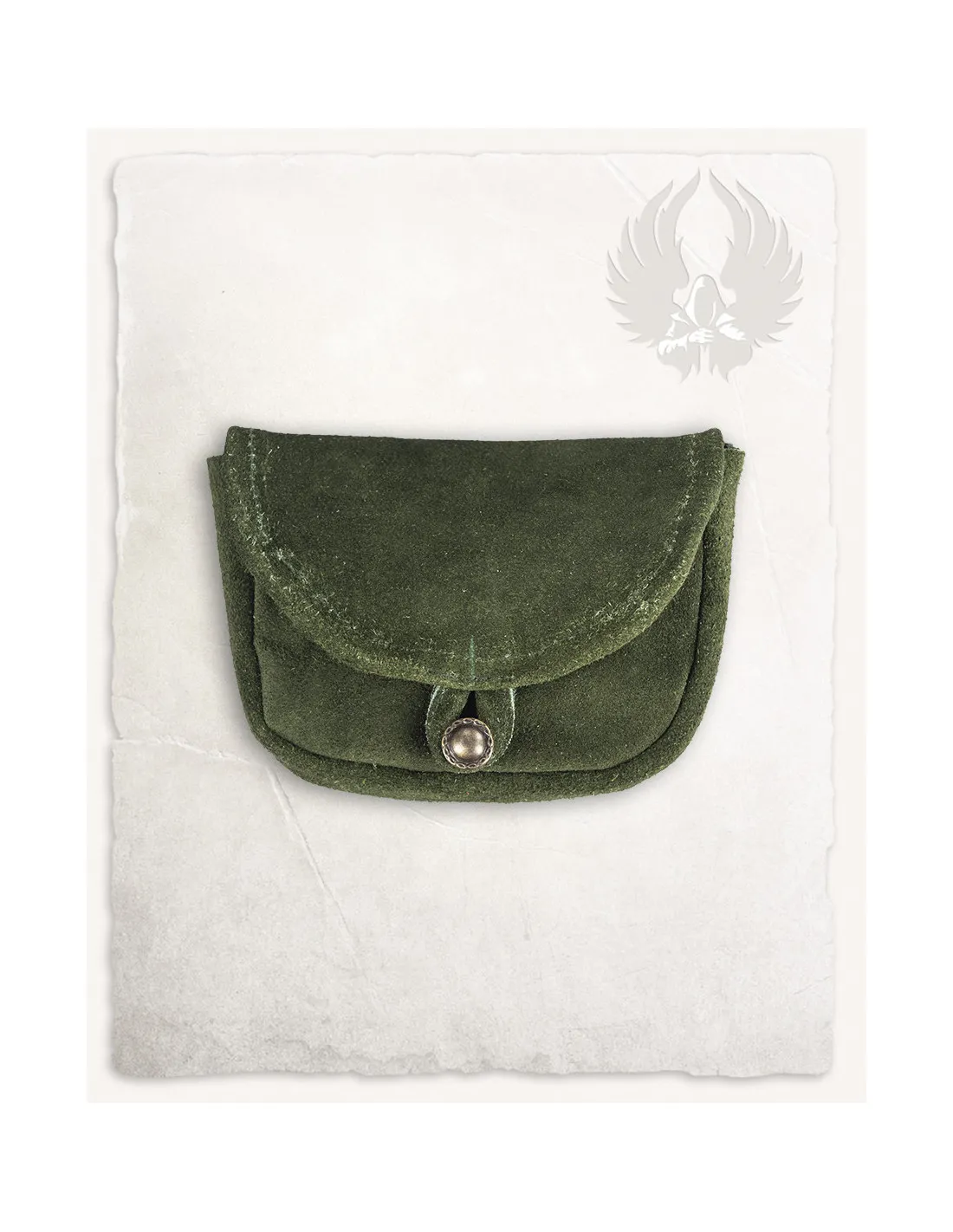 Bolso medieval pequeño modelo Rickar, verde