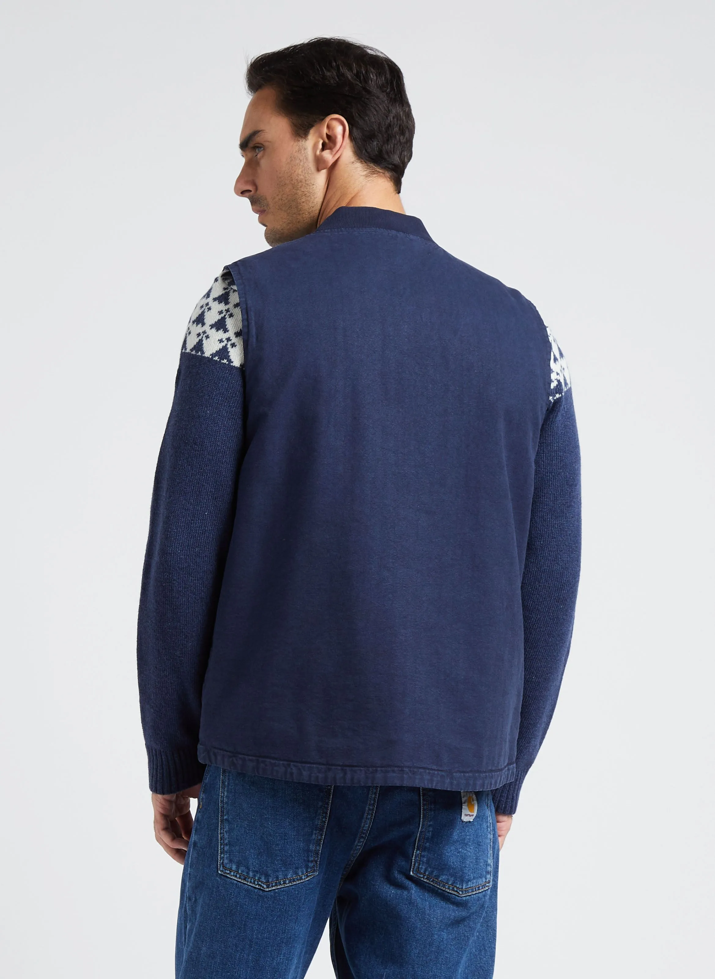 BOMBERS ORIGINAL ROBSON  CHAQUETA DE ALGODóN CON CUELLO REDONDO EN AZUL
