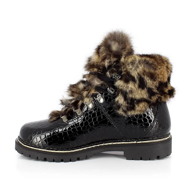 Bota de invierno Kimberfeel Astana (Croco Brown) Mujer