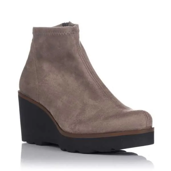 Botin licra y cremallera cuña Duit 4600
