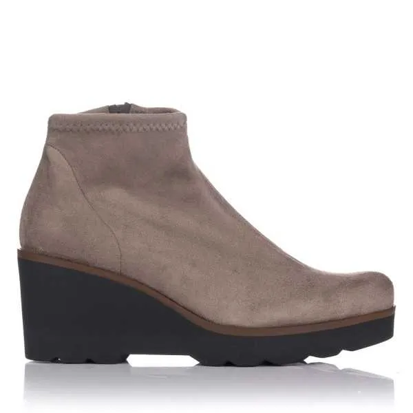Botin licra y cremallera cuña Duit 4600