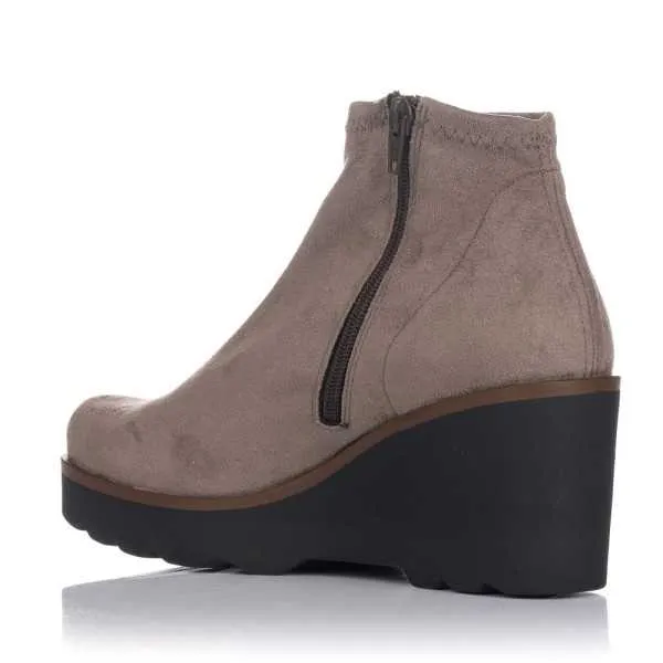 Botin licra y cremallera cuña Duit 4600
