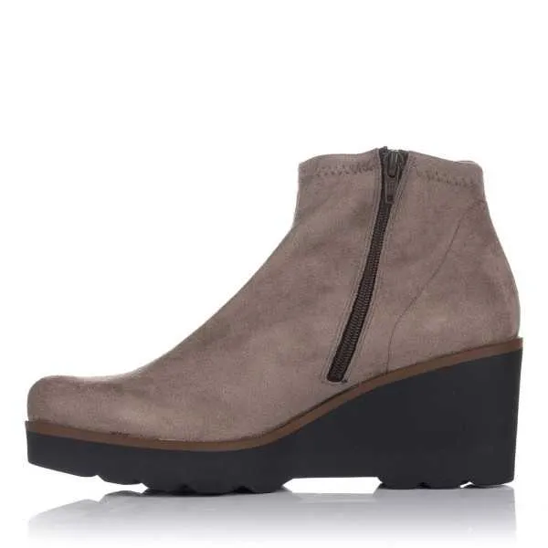 Botin licra y cremallera cuña Duit 4600